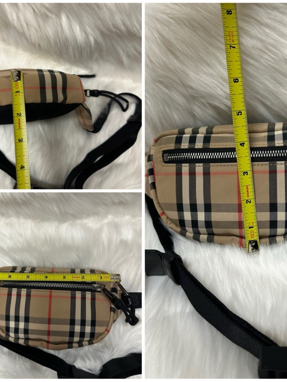 Burberry Classic Nova Check Tan and Black Belt Bag - Picture 16 of 17